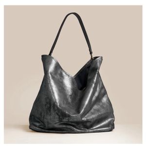 100% Supple Distressed Silver Leather